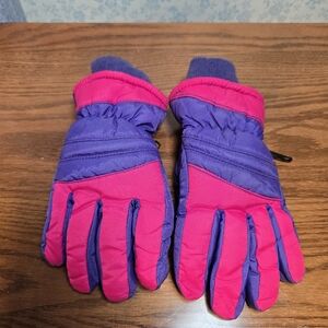 Vintage Kids 3M Thinsulate Purple and Pink Insulated Gloves